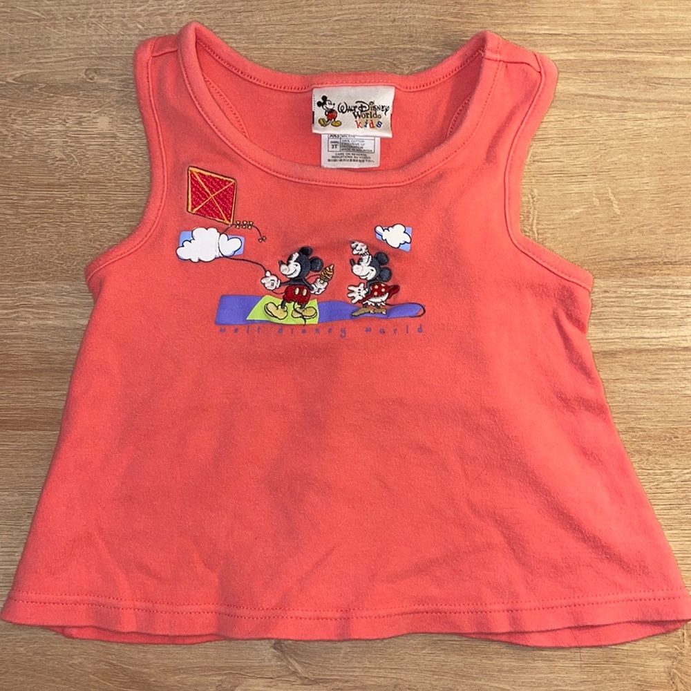3T vintage Walt Disney world tank top kids